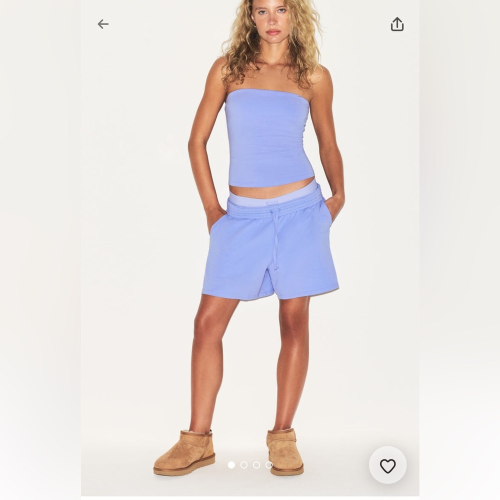 SKIMS NWT Cotton Jersey Classic Short - Blue Violet